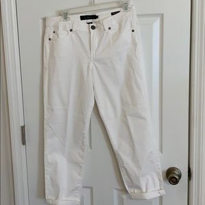 Calvin Klein white skinny crop jeans NWT Sz 10